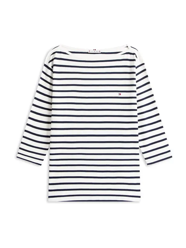 Tommy Hilfiger Curve Tommy Hilfiger Curve Majica  crna / bijela