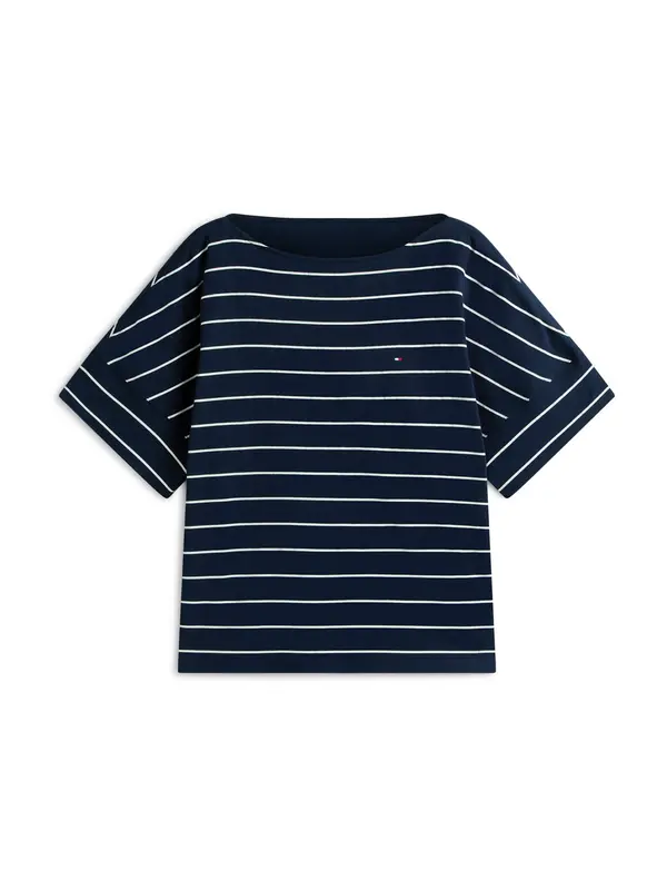 Tommy Hilfiger Curve Tommy Hilfiger Curve Majica 'MDRN'  mornarsko plava / bijela