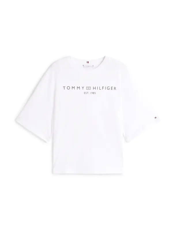 Tommy Hilfiger Curve Tommy Hilfiger Curve Majica  mornarsko plava / bijela