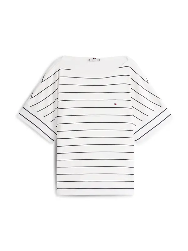 Tommy Hilfiger Curve Tommy Hilfiger Curve Majica  mornarsko plava / bijela