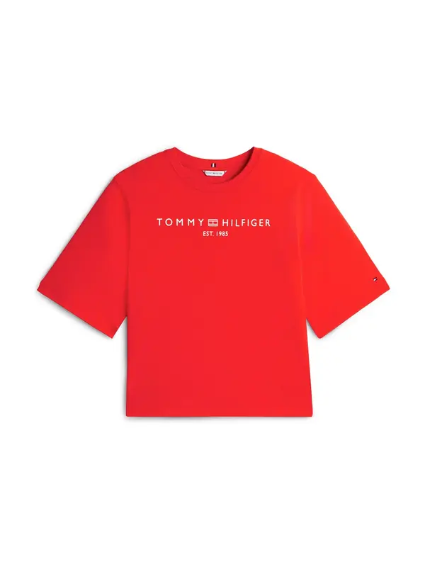 Tommy Hilfiger Curve Tommy Hilfiger Curve Majica  narančasta / bijela