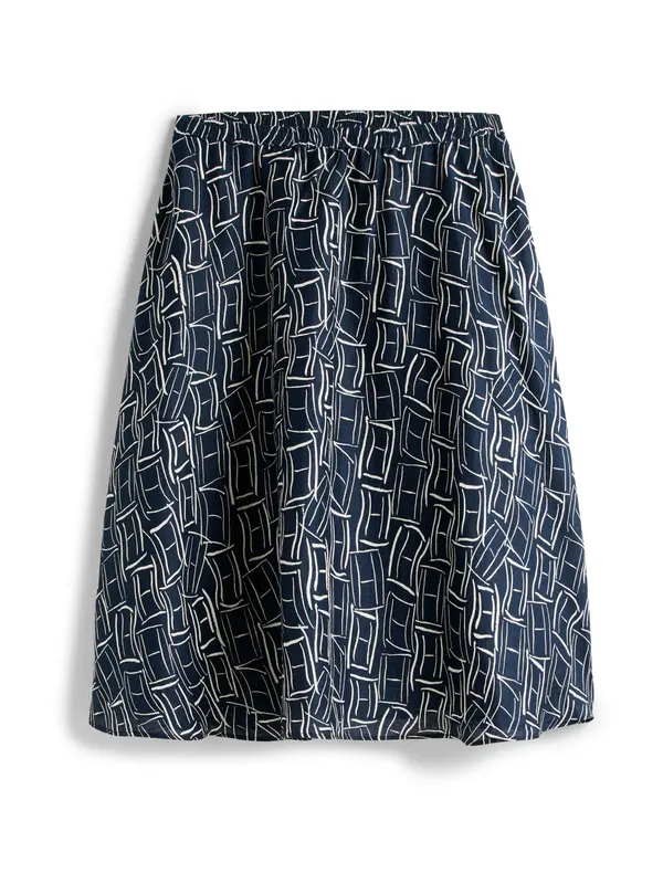 Tommy Hilfiger Curve Tommy Hilfiger Curve Suknja 'ESS'  morsko plava / bijela