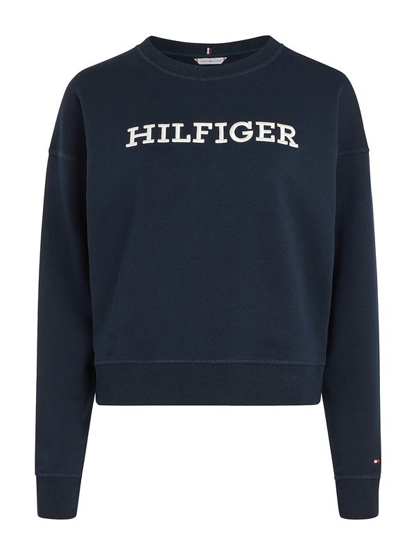 Tommy Hilfiger Curve Tommy Hilfiger Curve Sweater majica  mornarsko plava / crvena / bijela