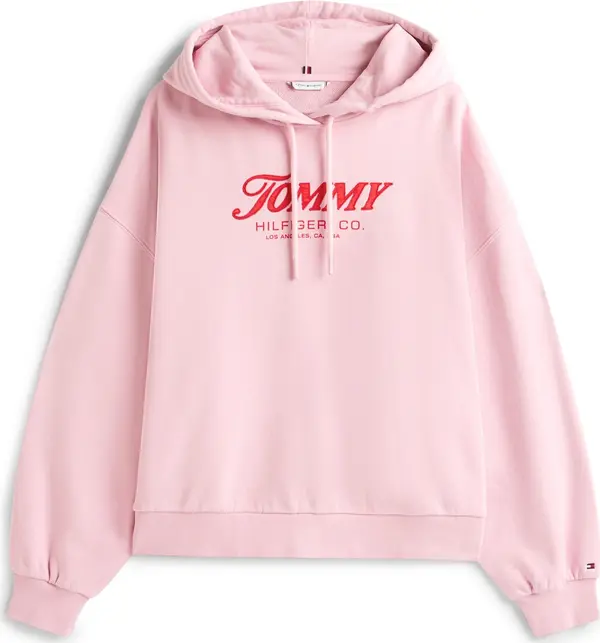 Tommy Hilfiger Curve Tommy Hilfiger Curve Sweater majica  roza / crvena