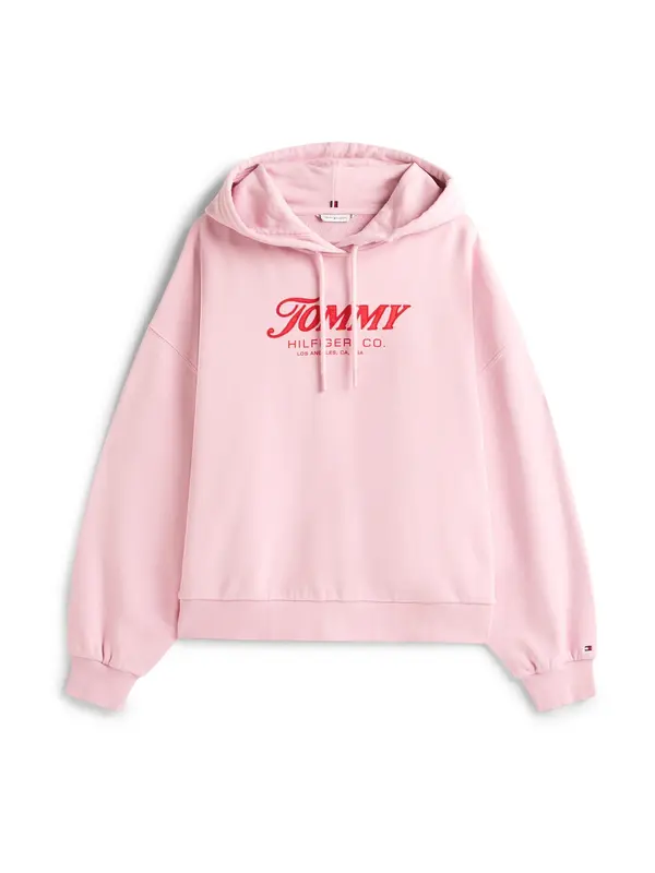 Tommy Hilfiger Curve Tommy Hilfiger Curve Sweater majica  roza / crvena