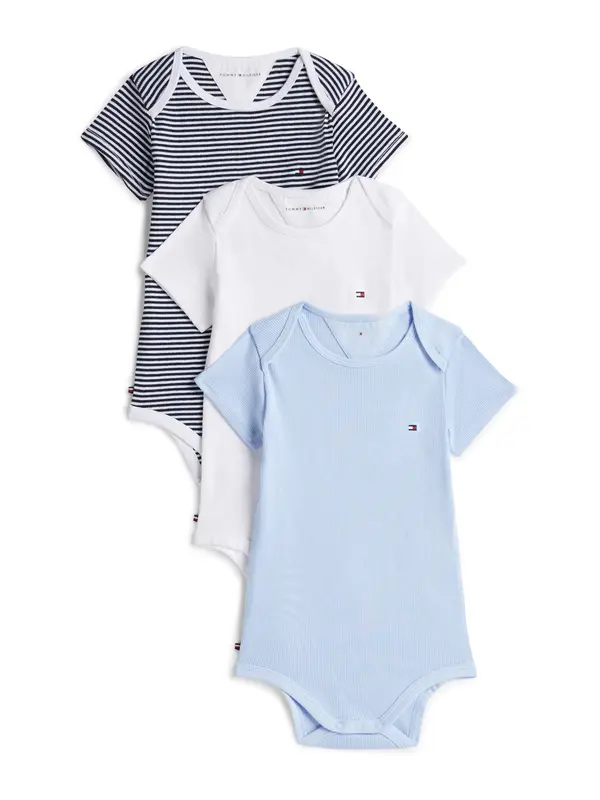 TOMMY HILFIGER TOMMY HILFIGER Dječji bodi  morsko plava / pastelno plava / crvena / bijela