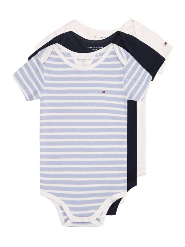 TOMMY HILFIGER TOMMY HILFIGER Dječji bodi  morsko plava / svijetloplava / bijela