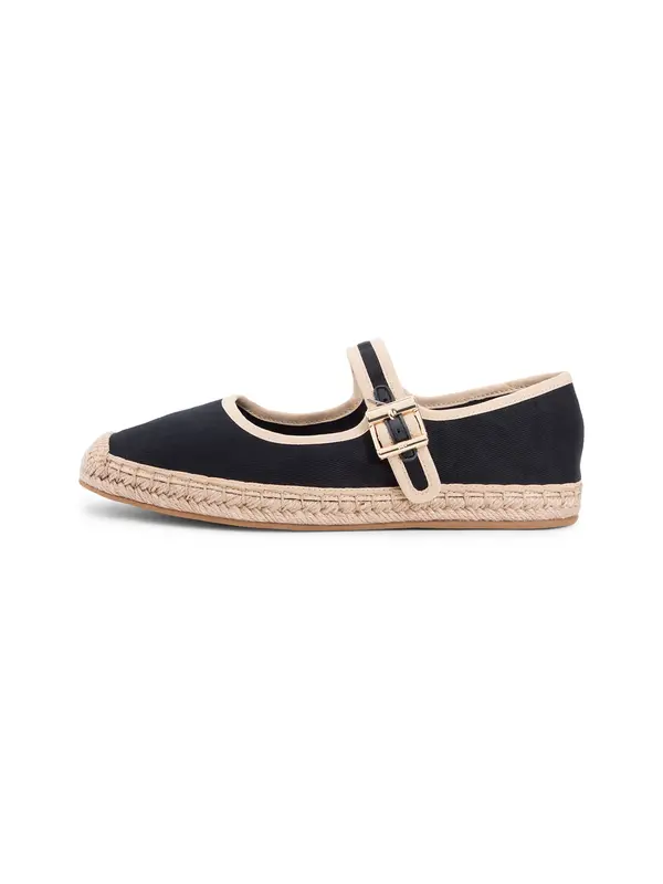 TOMMY HILFIGER TOMMY HILFIGER Espadrile  bež / crna
