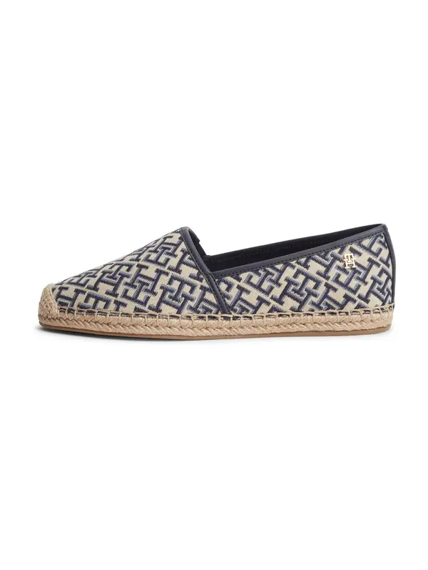 TOMMY HILFIGER TOMMY HILFIGER Espadrile  bež / morsko plava / opal