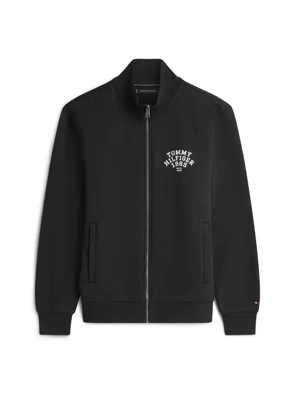 TOMMY HILFIGER TOMMY HILFIGER Gornji dio trenirke  crna / bijela
