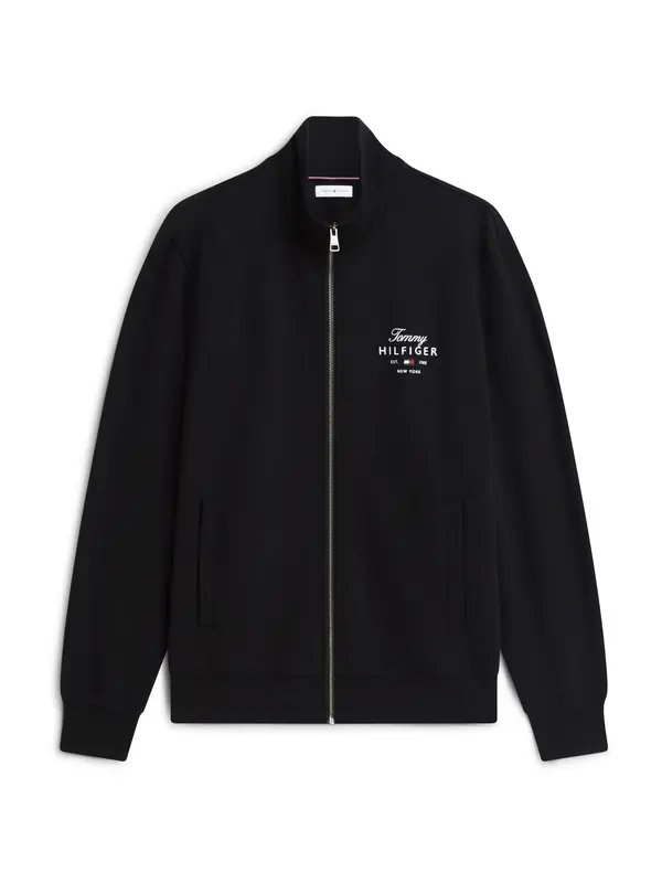 TOMMY HILFIGER TOMMY HILFIGER Gornji dio trenirke  crna / bijela