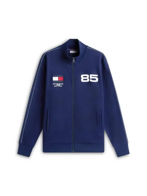 TOMMY HILFIGER TOMMY HILFIGER Gornji dio trenirke 'Interlock Track'  mornarsko plava / crvena / bijela