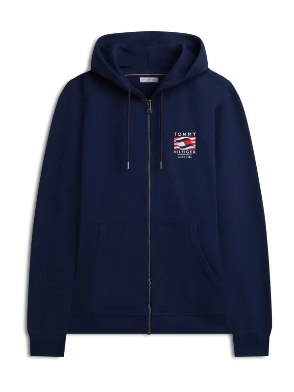 TOMMY HILFIGER TOMMY HILFIGER Gornji dio trenirke  mornarsko plava / crvena / bijela