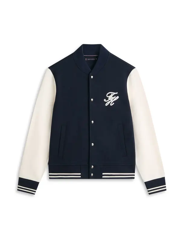 TOMMY HILFIGER TOMMY HILFIGER Gornji dio trenirke  morsko plava / bijela
