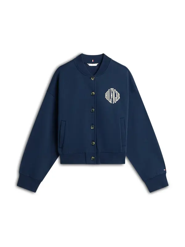 TOMMY HILFIGER TOMMY HILFIGER Gornji dio trenirke 'Varsity'  boja pijeska / mornarsko plava / crvena / bijela
