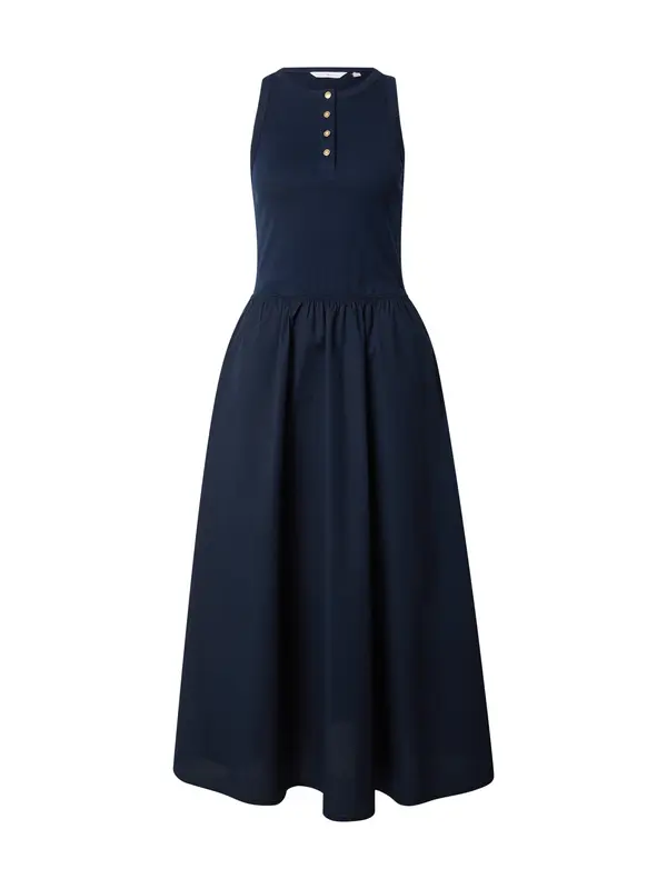 TOMMY HILFIGER TOMMY HILFIGER Haljina 'Gold-tone Button Sleeveless Maxi'  mornarsko plava