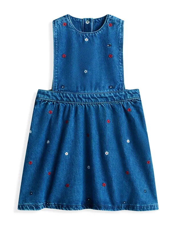 TOMMY HILFIGER TOMMY HILFIGER Haljina  mornarsko plava / plavi traper / crvena / bijela