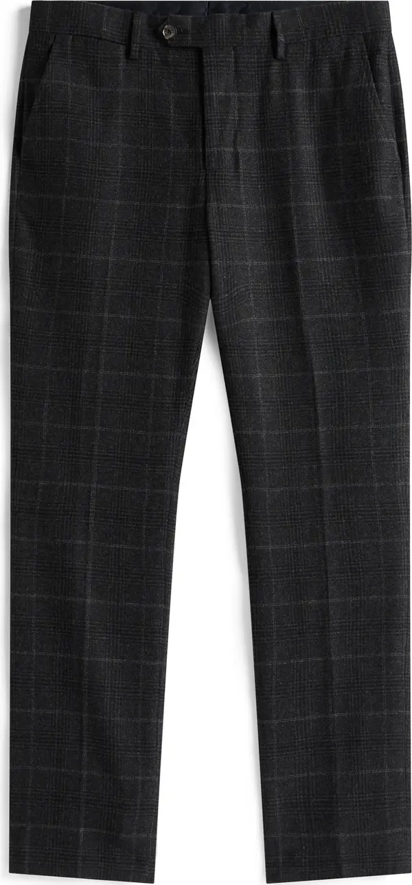 TOMMY HILFIGER TOMMY HILFIGER Hlače na crtu 'DENTON'  antracit siva / tamo siva