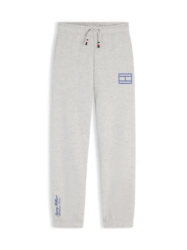TOMMY HILFIGER TOMMY HILFIGER Hlače  plava / siva melange