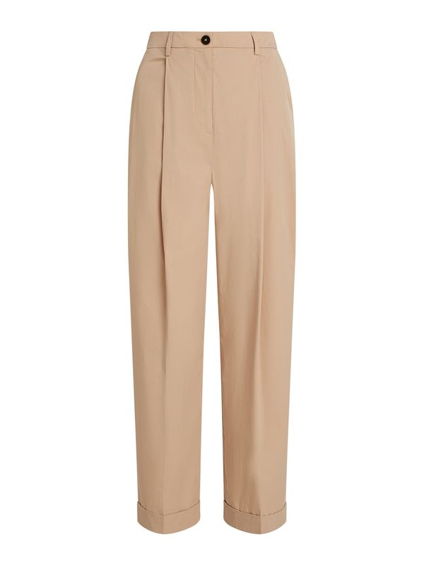 TOMMY HILFIGER TOMMY HILFIGER Hlače s naborima  bež