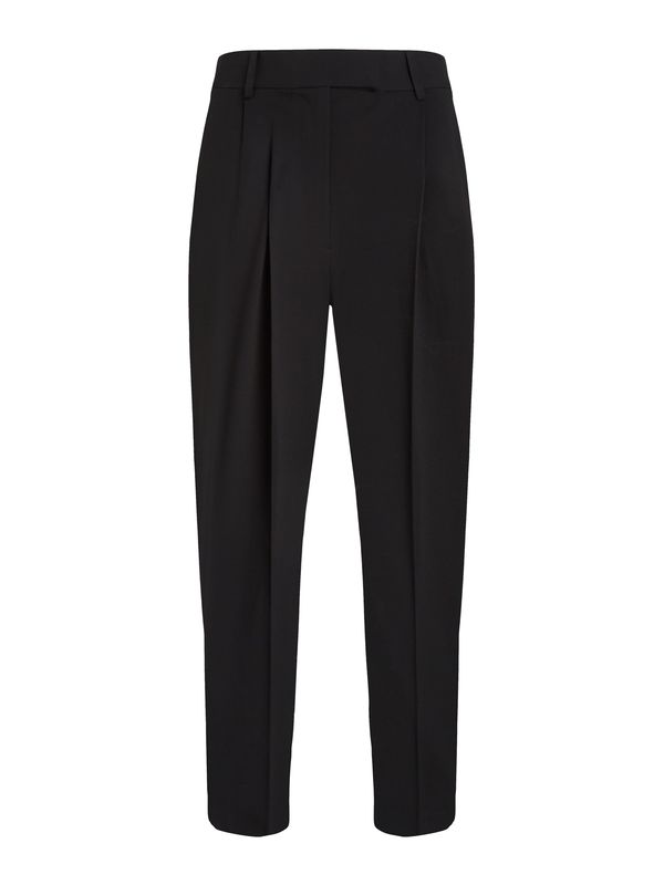 TOMMY HILFIGER TOMMY HILFIGER Hlače s naborima  crna