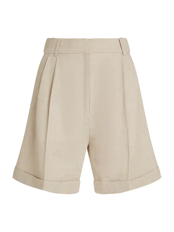 TOMMY HILFIGER TOMMY HILFIGER Hlače s naborima  ecru/prljavo bijela