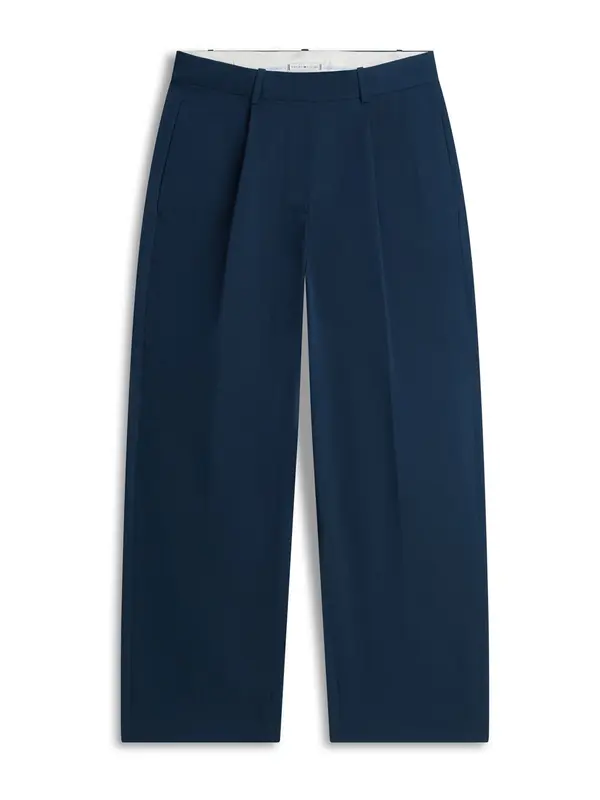 TOMMY HILFIGER TOMMY HILFIGER Hlače s naborima  mornarsko plava