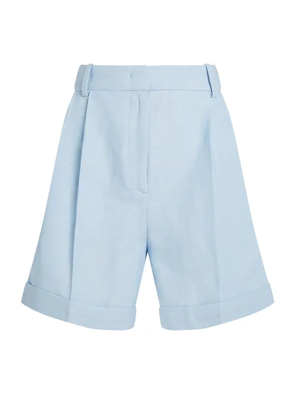 TOMMY HILFIGER TOMMY HILFIGER Hlače s naborima  svijetloplava