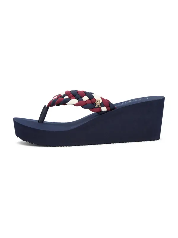 TOMMY HILFIGER TOMMY HILFIGER Japanke  mornarsko plava / bordo / bijela