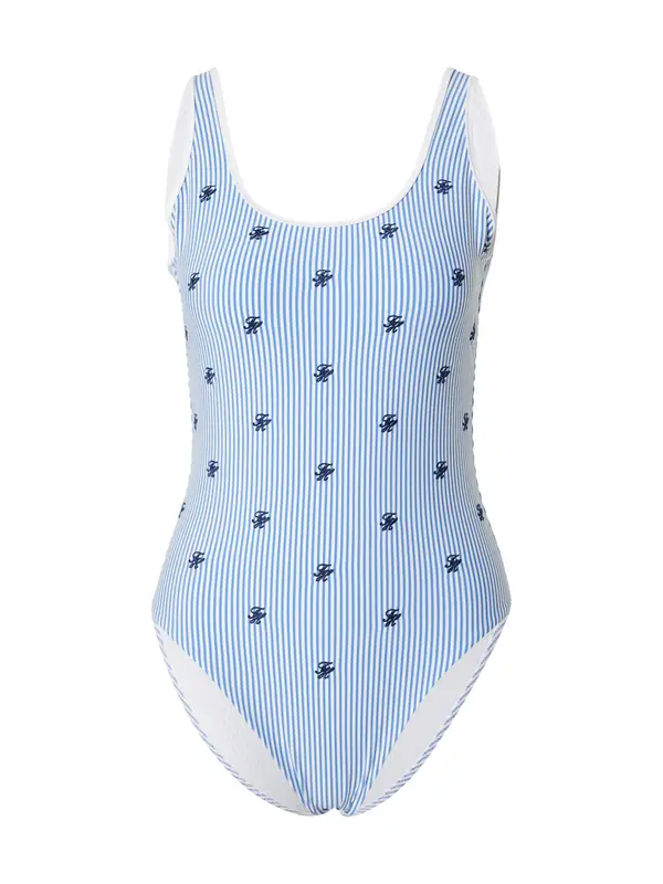TOMMY HILFIGER TOMMY HILFIGER Jednodijelni kupaći kostim  mornarsko plava / azur / bijela