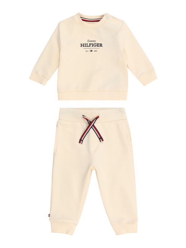 TOMMY HILFIGER TOMMY HILFIGER Jogging komplet  bež / noćno plava / crvena