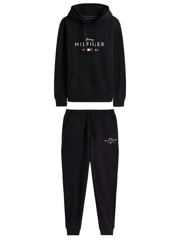 TOMMY HILFIGER TOMMY HILFIGER Jogging komplet  mornarsko plava / crvena / crna / bijela