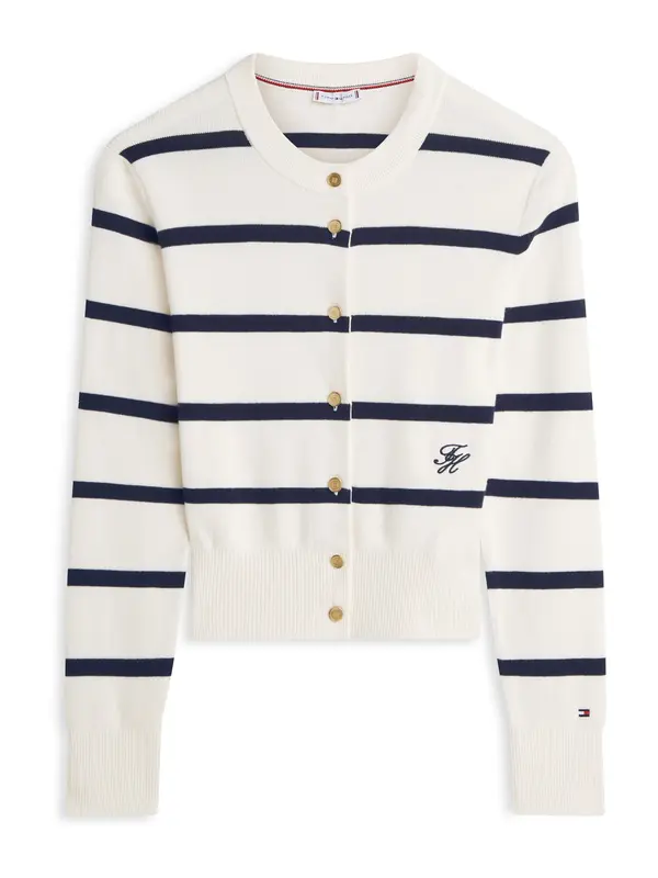 TOMMY HILFIGER TOMMY HILFIGER Kardigan  boja pijeska / mornarsko plava
