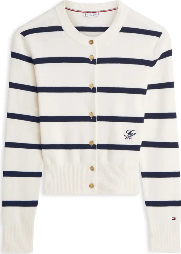 TOMMY HILFIGER TOMMY HILFIGER Kardigan  boja pijeska / mornarsko plava