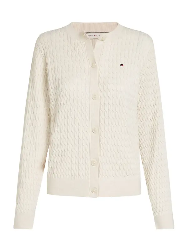 TOMMY HILFIGER TOMMY HILFIGER Kardigan  ecru/prljavo bijela