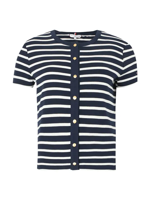 TOMMY HILFIGER TOMMY HILFIGER Kardigan  mornarsko plava / bijela