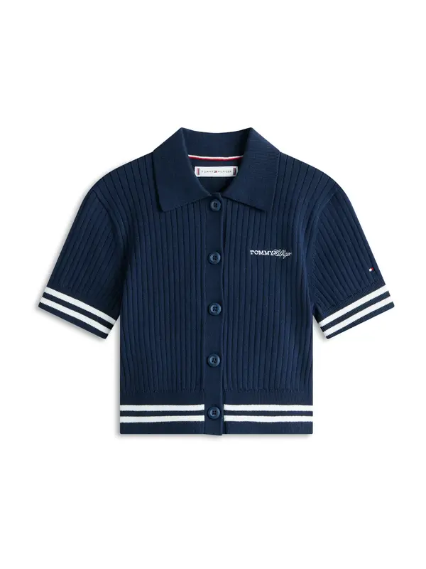 TOMMY HILFIGER TOMMY HILFIGER Kardigan  morsko plava / bijela