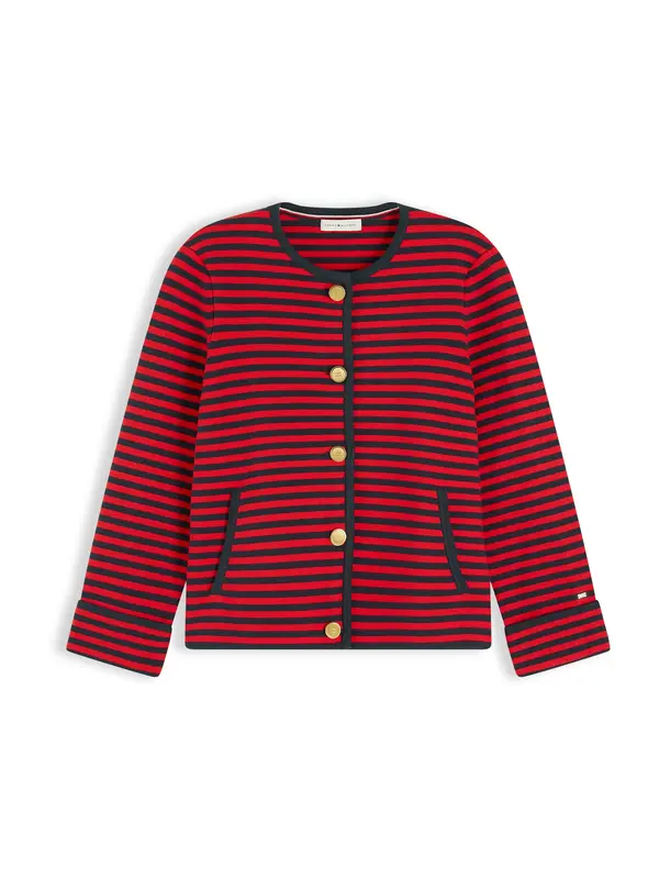 TOMMY HILFIGER TOMMY HILFIGER Kardigan  noćno plava / crvena