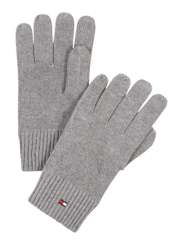 TOMMY HILFIGER TOMMY HILFIGER Klasične rukavice 'Essentials'  siva