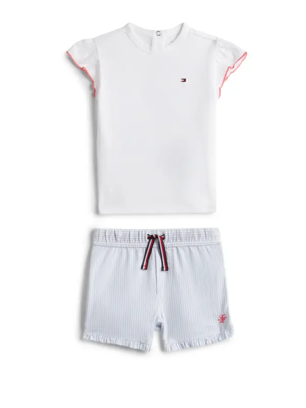 TOMMY HILFIGER TOMMY HILFIGER Komplet  svijetloplava / koraljna / bijela