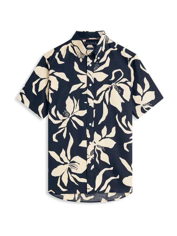 TOMMY HILFIGER TOMMY HILFIGER Košulja  boja pijeska / mornarsko plava