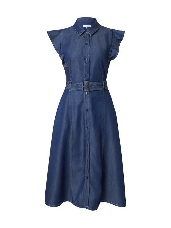 TOMMY HILFIGER TOMMY HILFIGER Košulja haljina 'Fit And Flare Midi'  plavi traper