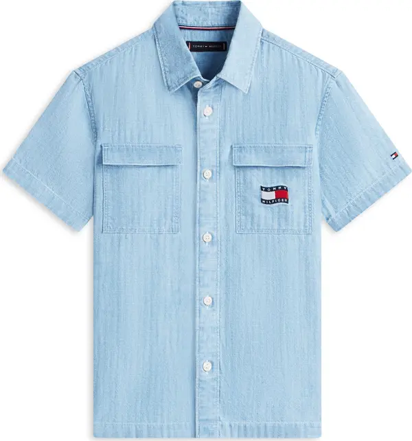 TOMMY HILFIGER TOMMY HILFIGER Košulja  mornarsko plava / plavi traper / crvena / bijela