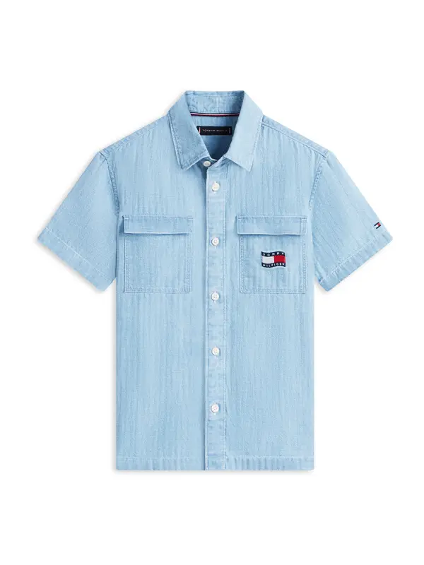 TOMMY HILFIGER TOMMY HILFIGER Košulja  mornarsko plava / plavi traper / crvena / bijela