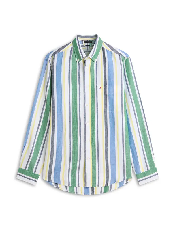 TOMMY HILFIGER TOMMY HILFIGER Košulja  morsko plava / kraljevsko plava / žuta / zelena