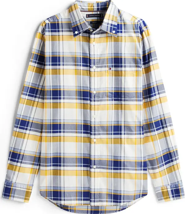 TOMMY HILFIGER TOMMY HILFIGER Košulja  svijetloplava / tamno plava / tamo žuta / bijela