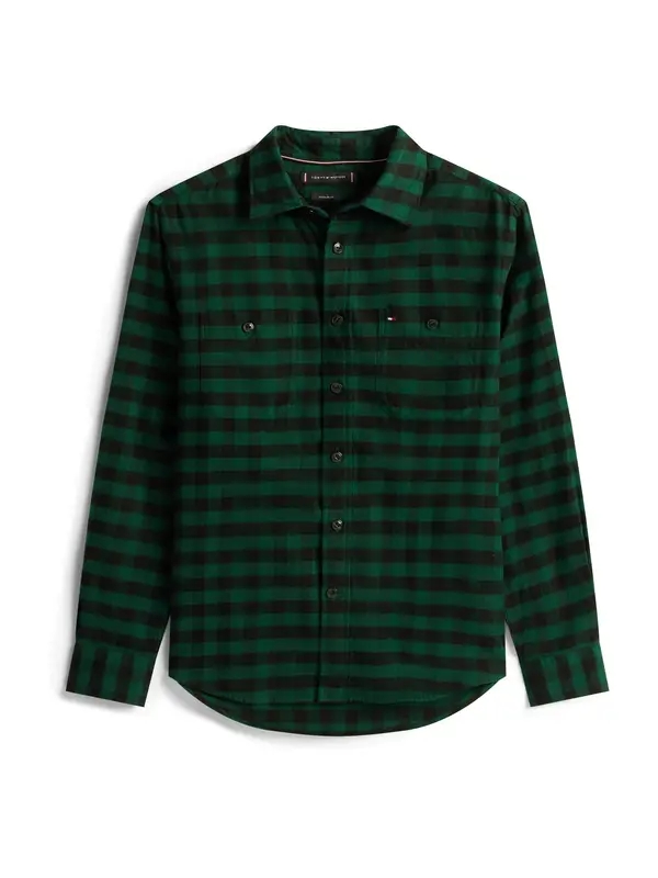 TOMMY HILFIGER TOMMY HILFIGER Košulja  zelena / crna