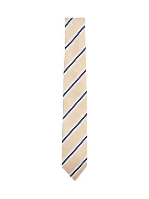 TOMMY HILFIGER TOMMY HILFIGER Kravata  bež / mornarsko plava / bijela