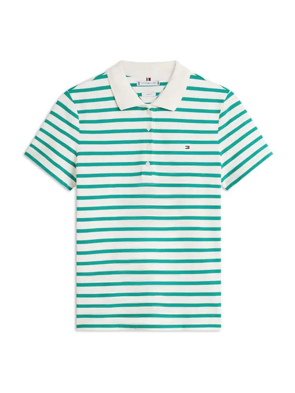 TOMMY HILFIGER TOMMY HILFIGER Majica '1985'  boja pijeska / zelena