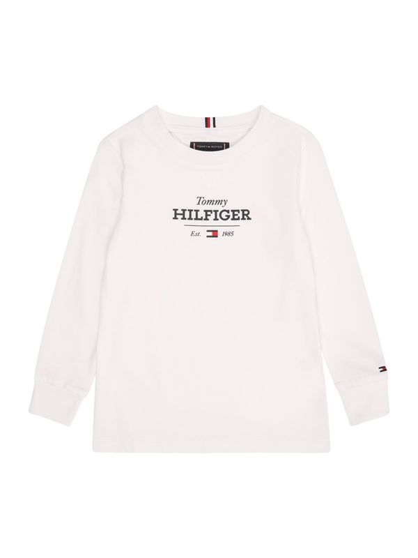 TOMMY HILFIGER TOMMY HILFIGER Majica '1985'  crna / bijela